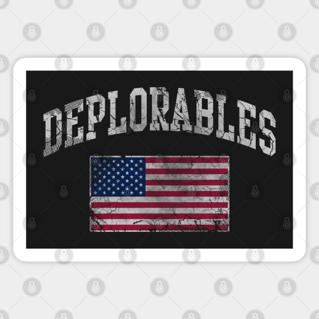 Patriotic Deplorables Flag Magnet by E